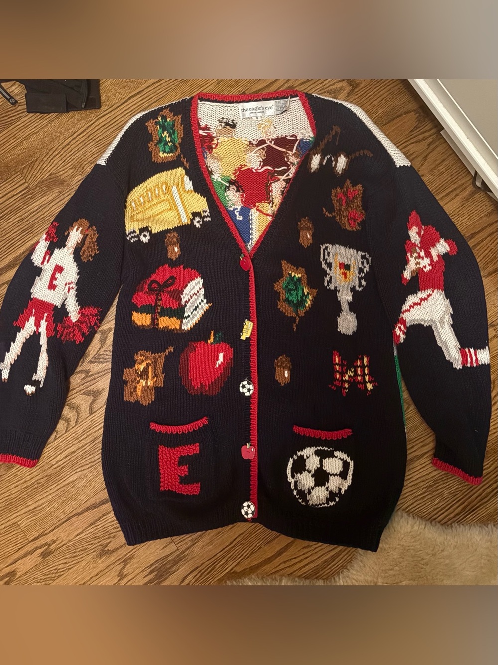 Vintage Homecoming Eagles Eye Cardigan